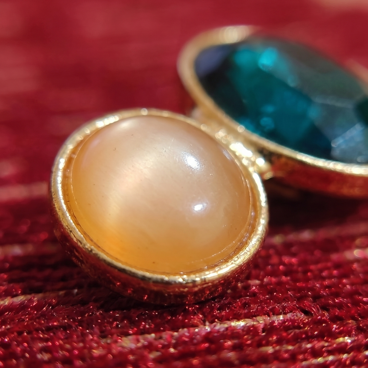 Empress Pearl & Polki Gold-Tone Drop Earrings
