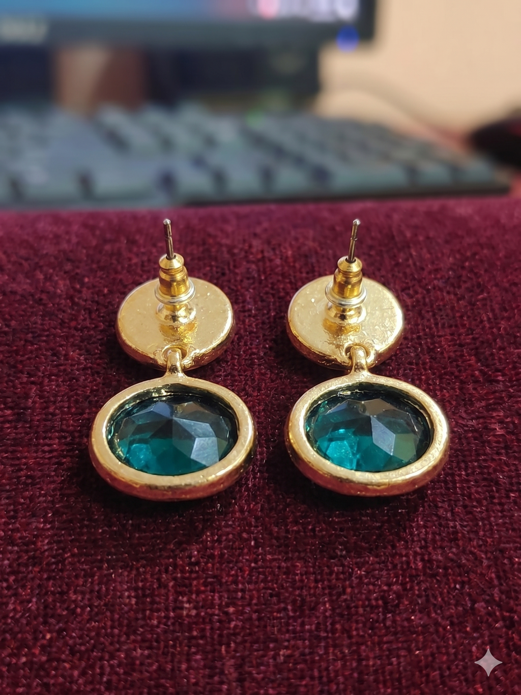 Empress Pearl & Polki Gold-Tone Drop Earrings