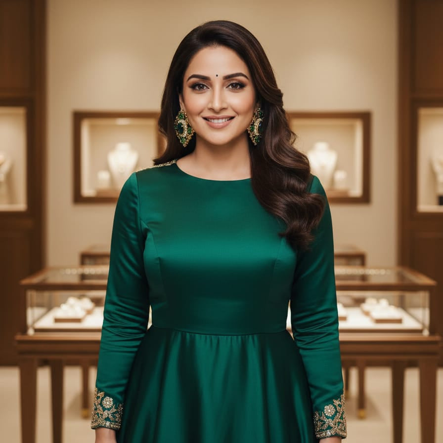 Emerald Court Stud Earrings